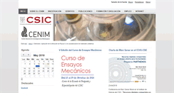 Desktop Screenshot of cenim.csic.es