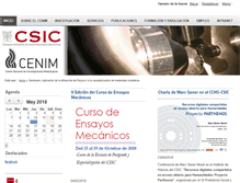 Tablet Screenshot of cenim.csic.es