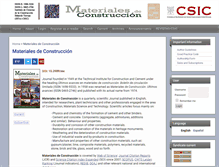 Tablet Screenshot of materconstrucc.revistas.csic.es