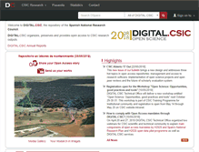 Tablet Screenshot of digital.csic.es