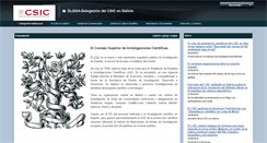 Desktop Screenshot of delegacion.galicia.csic.es