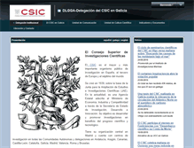 Tablet Screenshot of delegacion.galicia.csic.es