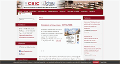 Desktop Screenshot of ictan.csic.es