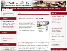 Tablet Screenshot of ictan.csic.es