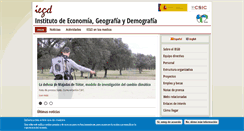 Desktop Screenshot of iegd.csic.es