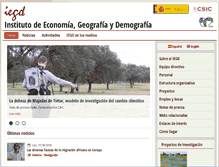 Tablet Screenshot of iegd.csic.es