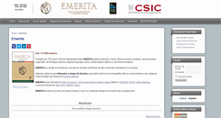 Desktop Screenshot of emerita.revistas.csic.es