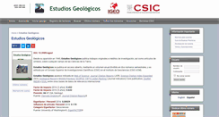 Desktop Screenshot of estudiosgeol.revistas.csic.es