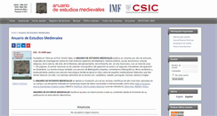 Desktop Screenshot of estudiosmedievales.revistas.csic.es