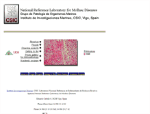 Tablet Screenshot of pathology.iim.csic.es