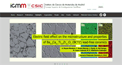 Desktop Screenshot of icmm.csic.es