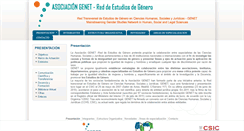 Desktop Screenshot of genet.csic.es