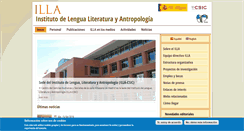 Desktop Screenshot of illa.csic.es