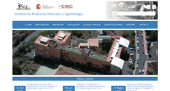 Desktop Screenshot of ipna.csic.es