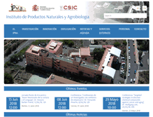 Tablet Screenshot of ipna.csic.es