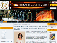 Tablet Screenshot of icv.csic.es
