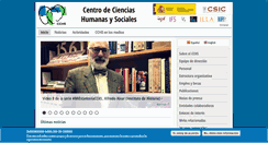 Desktop Screenshot of cchs.csic.es