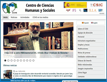 Tablet Screenshot of cchs.csic.es