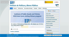 Desktop Screenshot of ipp.csic.es