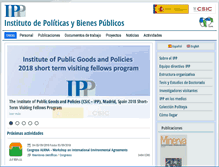 Tablet Screenshot of ipp.csic.es