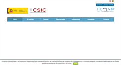 Desktop Screenshot of icman.csic.es