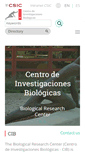 Mobile Screenshot of cib.csic.es