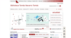 Desktop Screenshot of biblioteca.cchs.csic.es