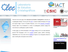 Tablet Screenshot of lec.csic.es