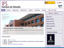 Tablet Screenshot of ifs.csic.es